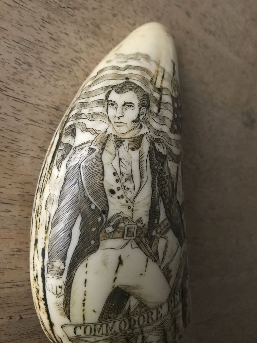 Sculture & Statue: WALROSSZAHN KOPIE/REPLIK  «Commodore Perry" – Usato da Luzern venduto da Immergern 4