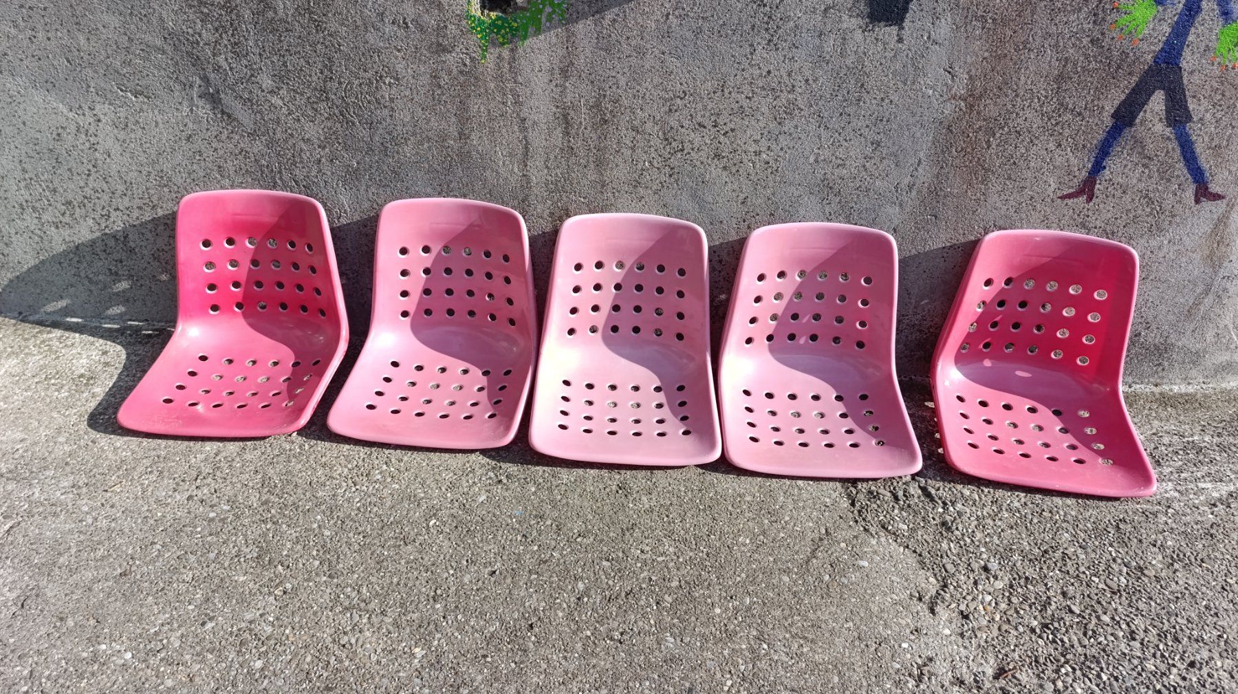Chaises: 5x Sitzschale Schaffner Bermuda vintage – D'occasion à Büetigen par gauloiser