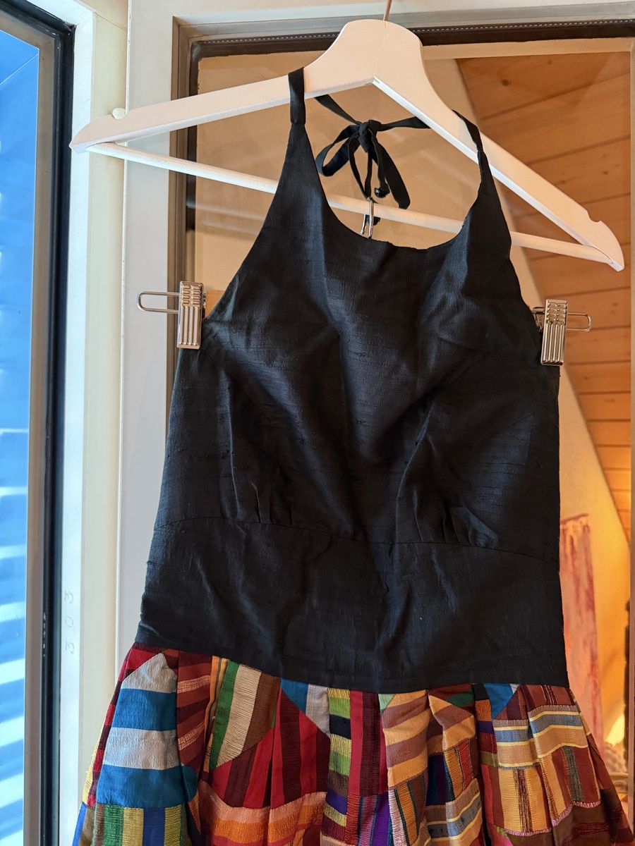 Kleider: Dresshalterneck Black Colorful Patchwork – Gebraucht aus Zürich von BettinaMarie2308 2