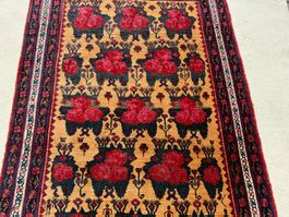 Afshar 162x110cm eleganter Teppich geknüpft sauber