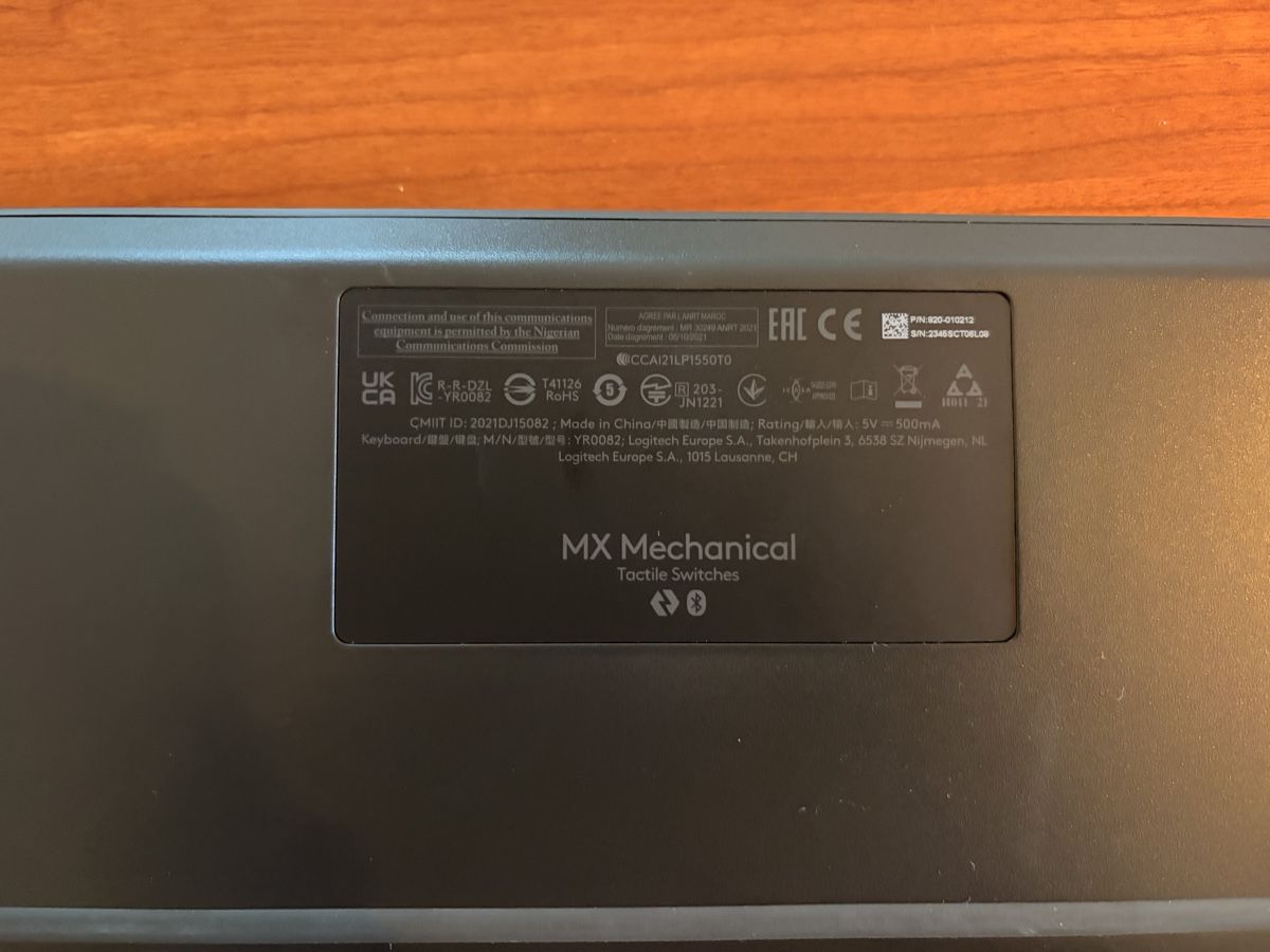 Logitech Tastiere: Tastiera Logitech MX Mechanical Tactile, New – Nuovo (secondo la descrizione) da Adliswil venduto da mar_q6mt 1