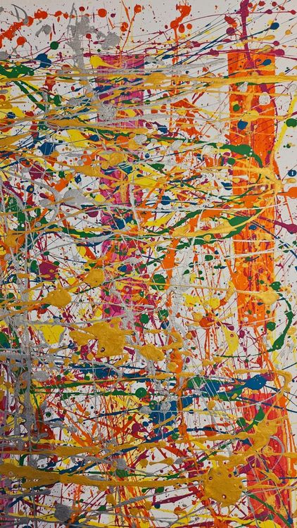 Tableau moderne unique, style Jackson Pollock revisité🎨 (Neuf (Voir ...