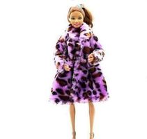 PLÜSCH MANTEL FÜR BARBIE  20016
