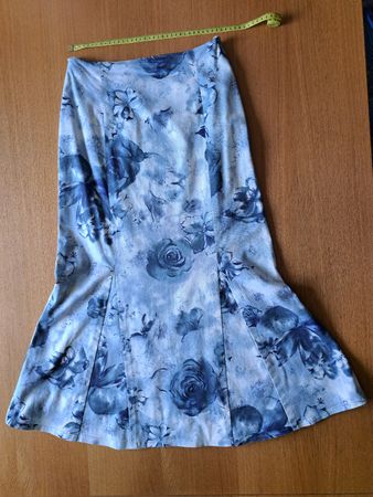 Jupe Gr. XS/S,  Glockenrock, Blau-Weiss