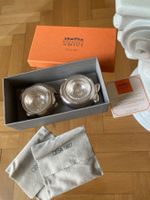 EDLE CESA SALZ/PEFFER SCHALEN, SILBER 925, HANDGEMACHT, NEU!