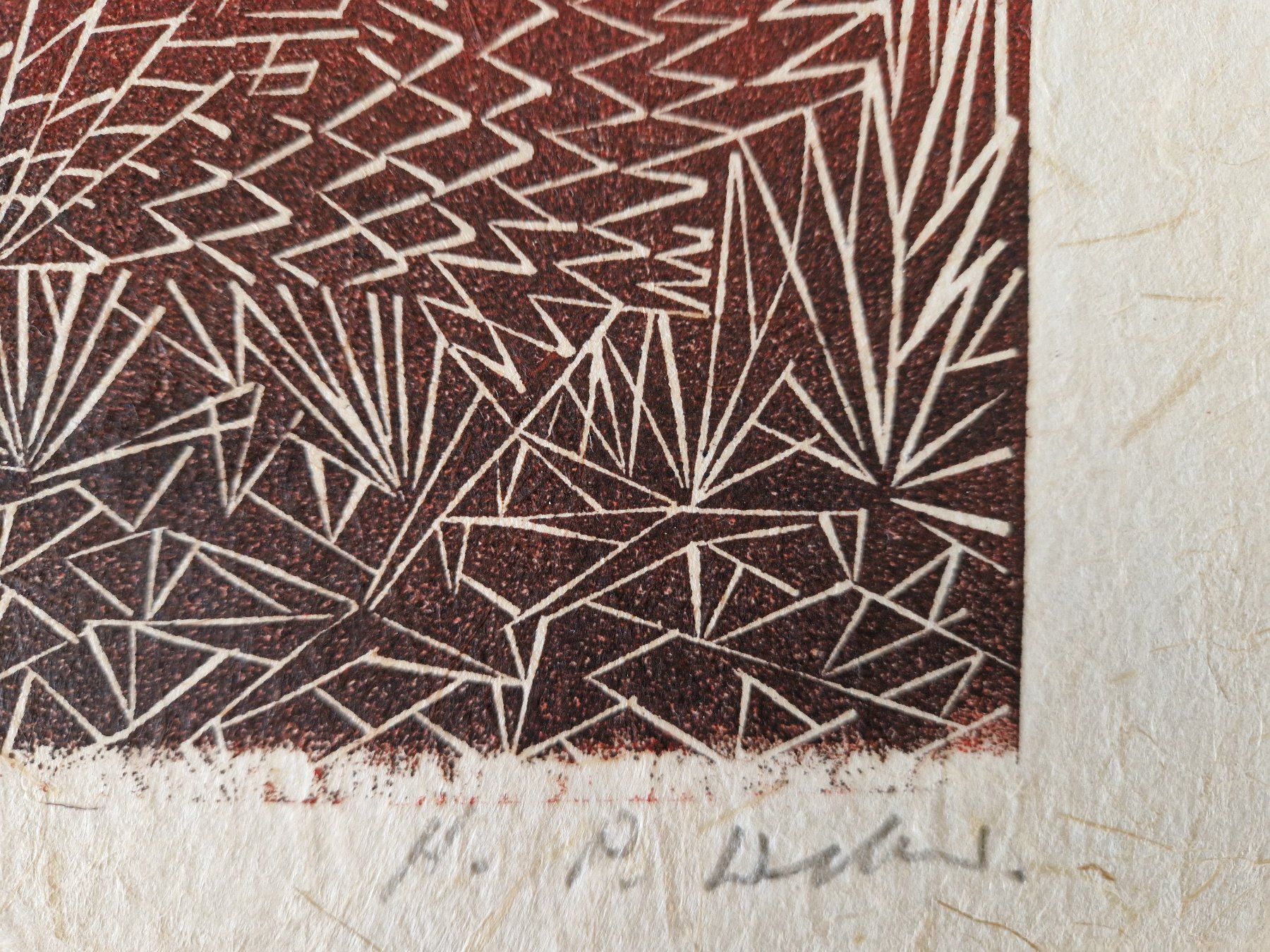 Holzschnitte: Holzschnitt Hahn 1950 H.P ........ – Gebraucht aus Seedorf BE von Stibutz 4