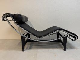 Le Corbusier LC4 Liege, Leder schwarz, 🔝 keine Cassina NEU