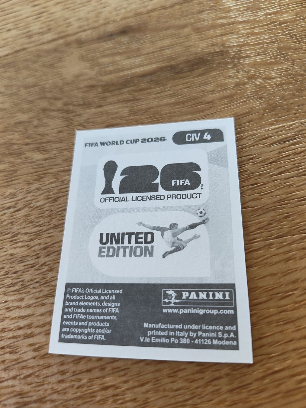Panini Carte collezionabili: Panini Wm 2026 Civ 4 – Nuovo (secondo la descrizione) da Lieli venduto da Maholo 1
