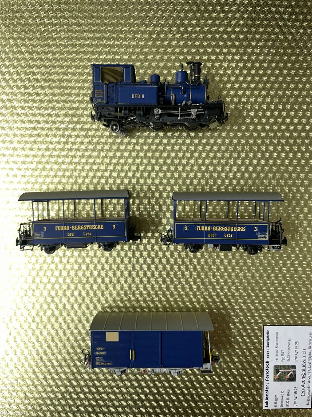 Ferro-suisse Modellini di ferrovie: Ferro Suisse, DFB- Set No:6 – Nuovo (secondo la descrizione) da Krummenau venduto da ferrotech 1