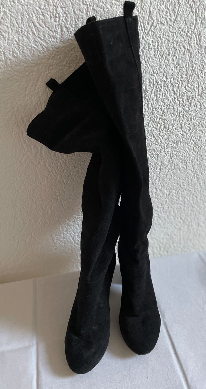 Zara Scarpe da donna: Bottes Zara daim 38 - Talon bloc – Usato da Sugnens venduto da 555madison 2