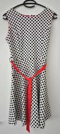 Stilsicheres Kleid Polka Dots rot-weiss Gr. 34 👗✨