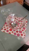 Glasbowle Glasschüssel, mit Bowlen-Rezept
