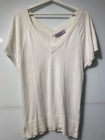 Damen Pullover weiss Grösse M