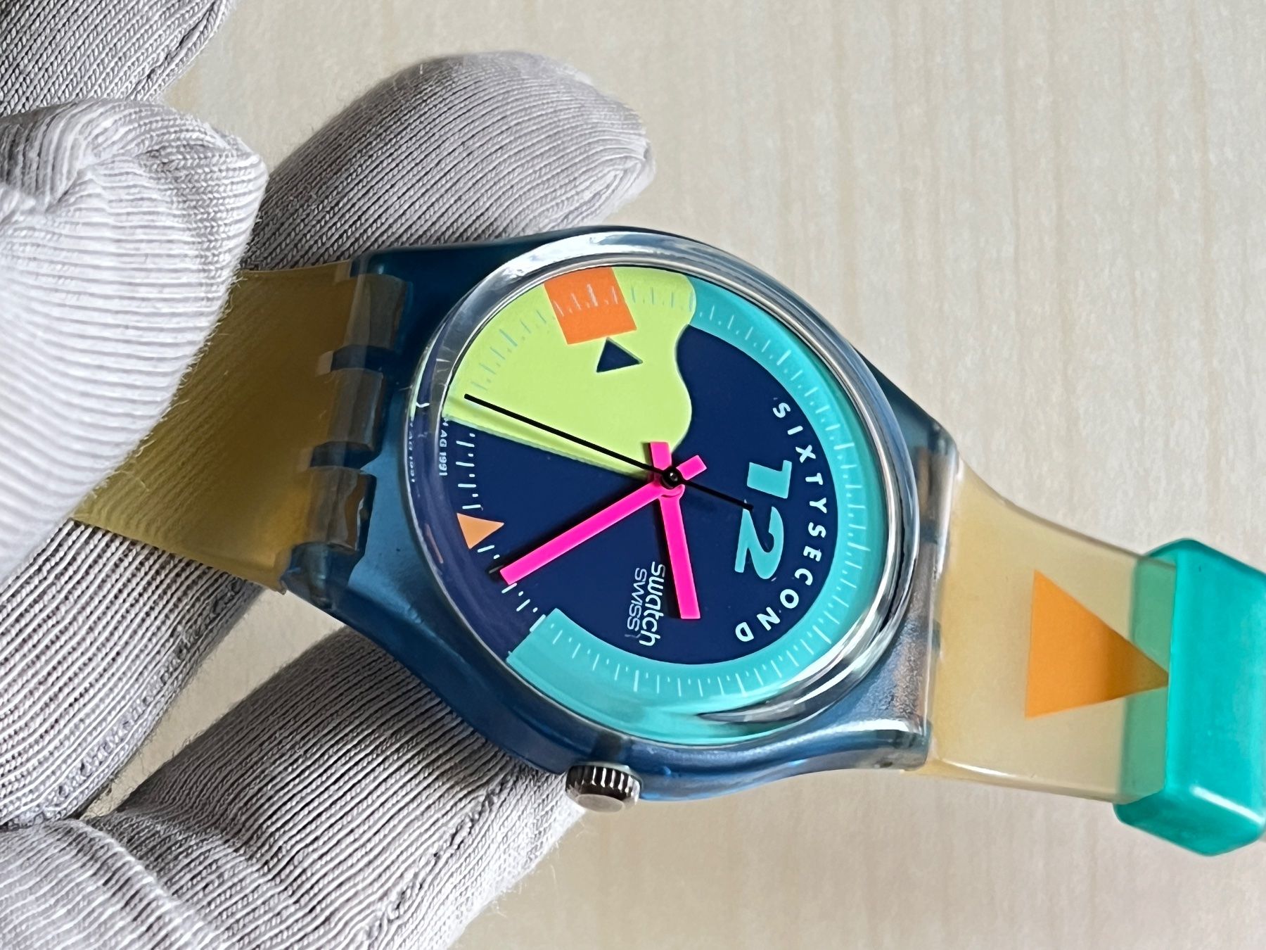 Swatch Orologi: Vintage Swatch Sixtysecond Uhr,  mit Originalver... – Usato da Grenchen venduto da chththl 4