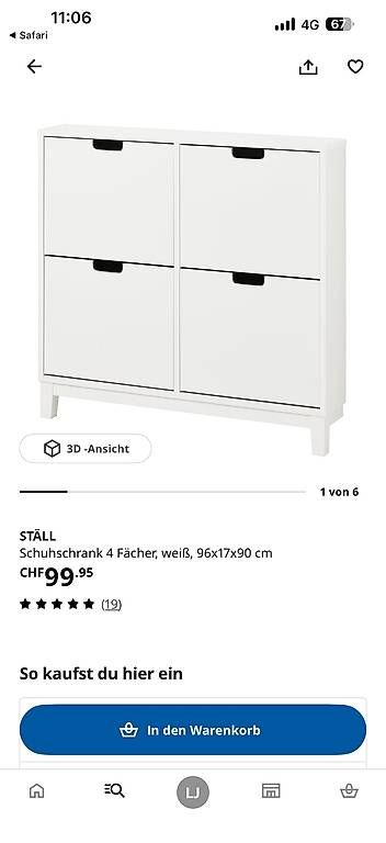 Armadi: Ikea Schuhschrank  – Usato da Frauenfeld venduto da len_5zmd 1