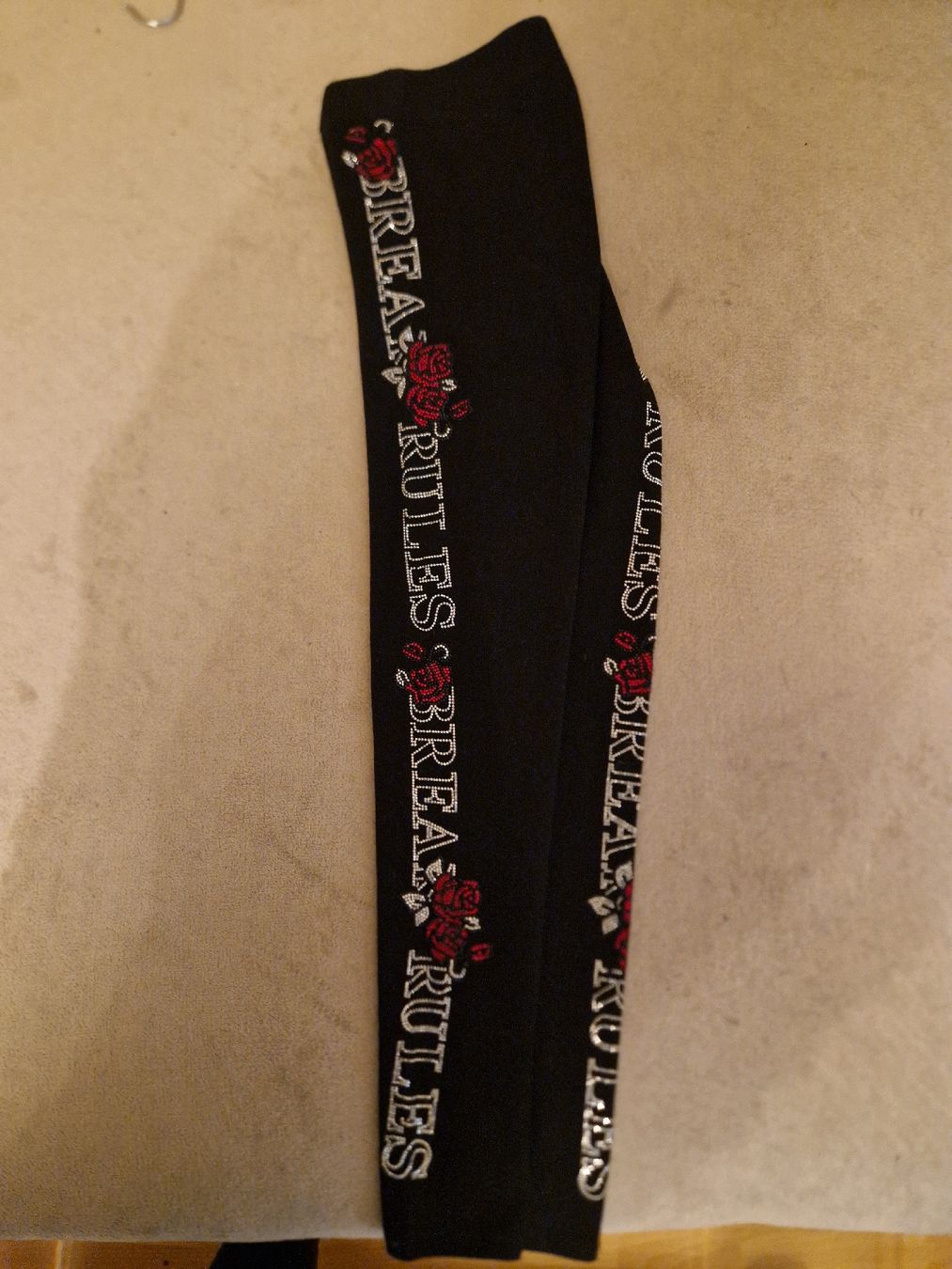 Leggings: Schwarze Leggins mit glitzer Muster. – Nuovo (secondo la descrizione) da Neuhausen venduto da Nicolino92 2
