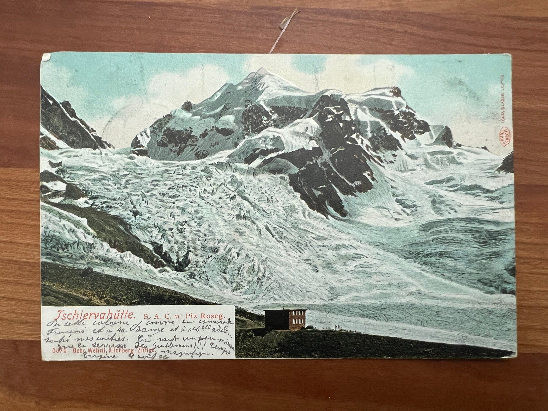 Cartoline postali: AK  191 Tschiervahütte   (G2528) – Usato da Hinwil venduto da Sidi4