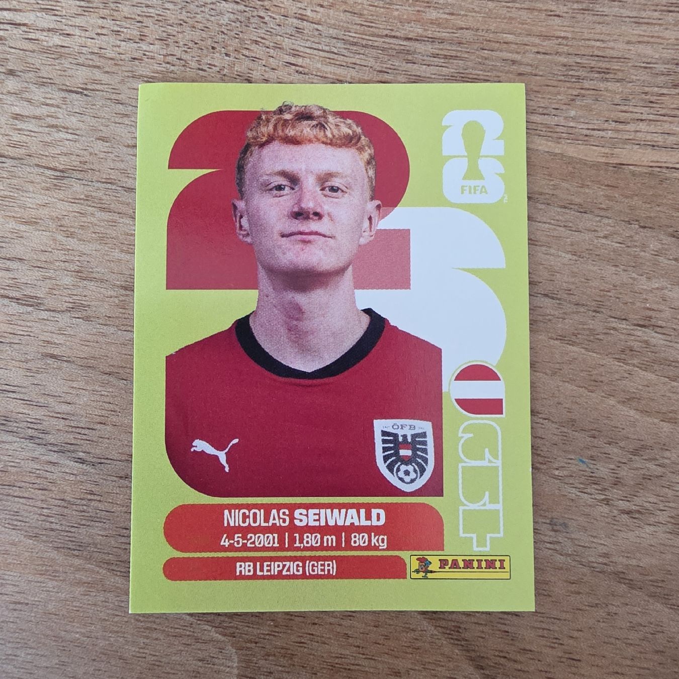 Panini Cartes à collectionner: Panini AUT15 Nicolas Seiwald  – Neuf avec emballage d'origine à Buchs AG par LogoParts