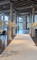 RasenTeppich Läufer weiss 2m x 12m Hochzeit Event Messe