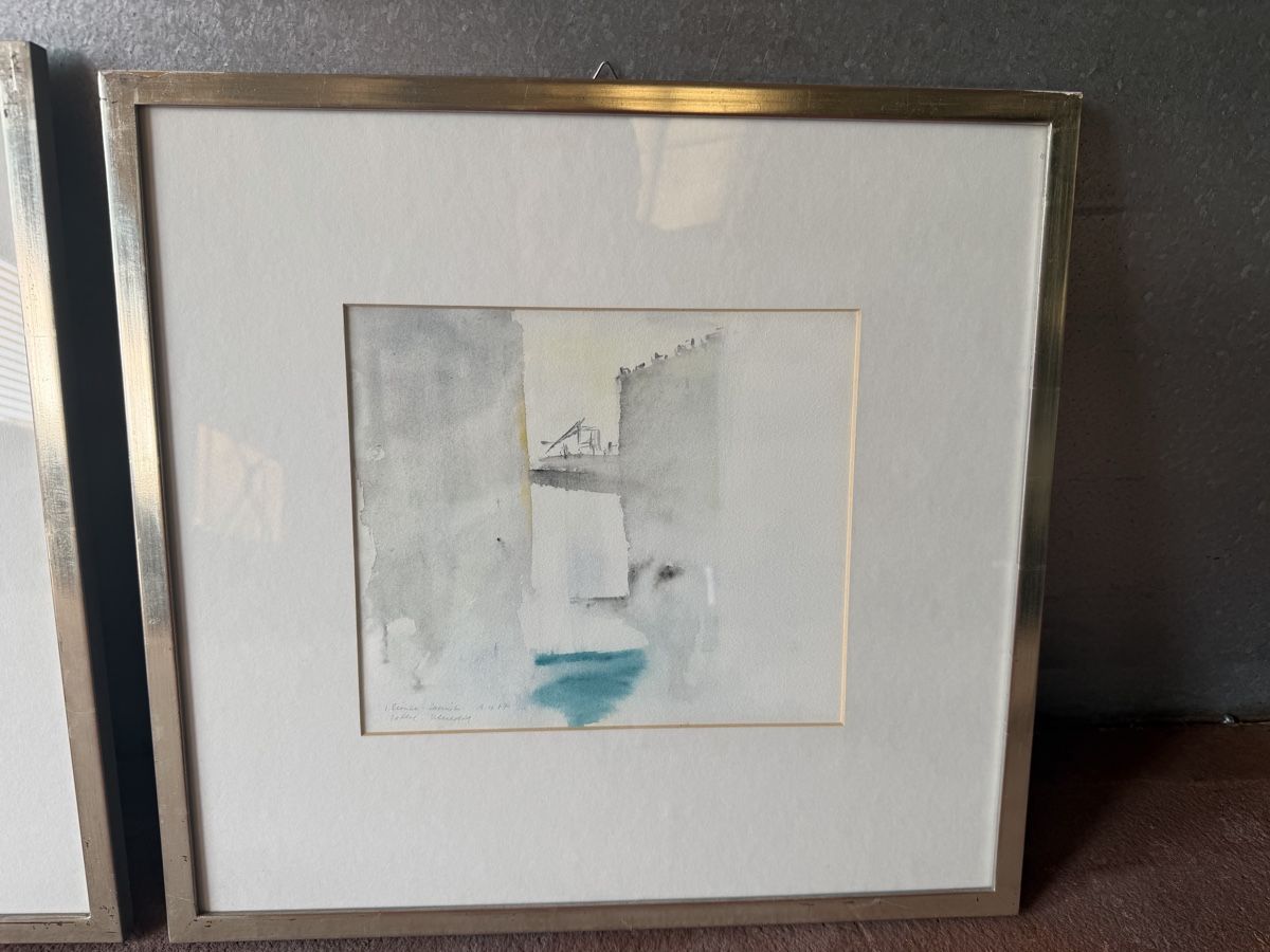 Dipinti: Konvolut 4 Aquarelle mit Rahmen – Usato da Kappelen venduto da Trapshooter 1