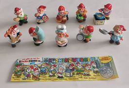 Küchenzwerge 1999 Figuren Kinder Überraschung Vintage