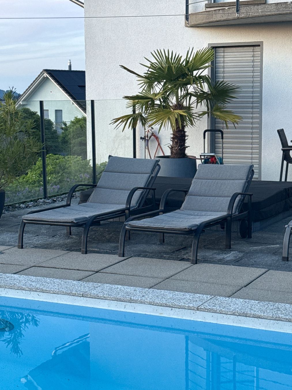 Sedie a sdraio: 2x Liegestühle Metall mit Polster gebraucht – Usato da Jonschwil venduto da sutfra12