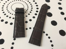 ZENITH ORIGINAL - BRACELET CUIR - DARK BROWN - 21 MM - NEW !