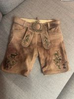 Lederhose Spieth & Wensky braun Grösse 134 bestickt