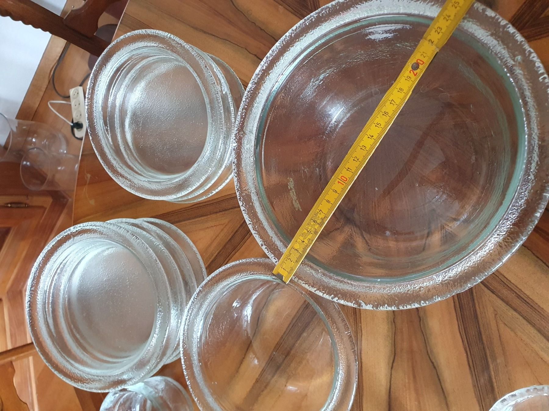 Glasi Hergiswil Set di piatti: Hergiswil Glas Dessergeschirr – Nuovo (secondo la descrizione) da Baden venduto da Hilda7 1