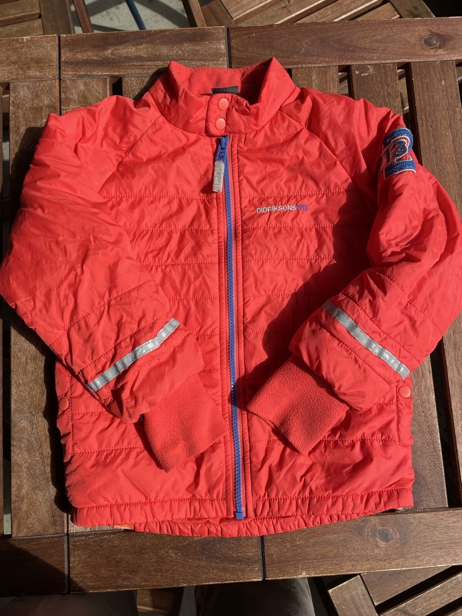 Didriksons Jacken & Mäntel: Didriksons Thermojacke Gr. 120, rot-orange – Gebraucht aus Bern von brup 1