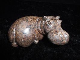 Nilpferd aus Stein Sammlerstück