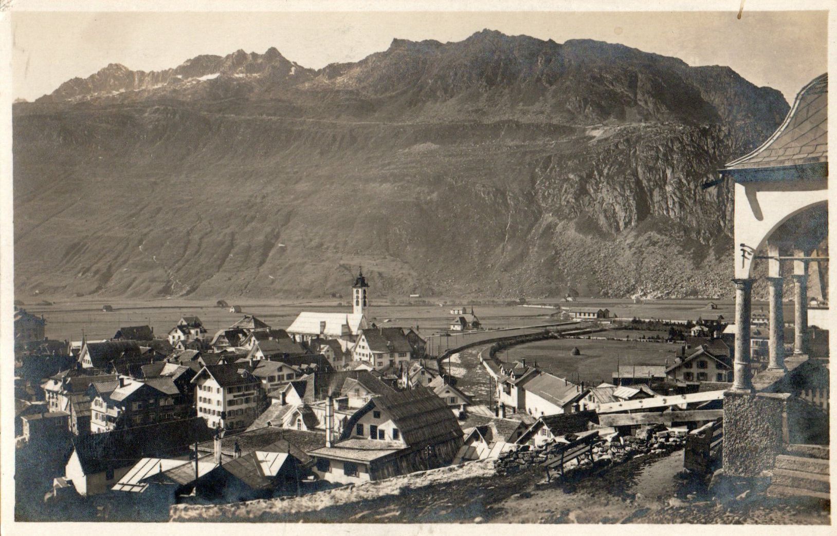 Ansichtskarten: Andermatt gegen Bäzberg – Gebraucht aus Melano von pisonsdro