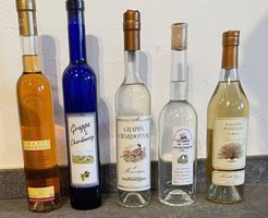 Grappa Amarone Chardonnay uva americana 2016 Moscato d'Asti