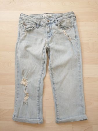 Coole Capri Jeans von Bullhead Gr. XS Hellblau