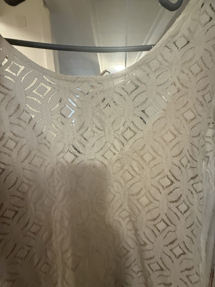 Vestiti: Robe blanche dentelle franges taille S bon état – Usato da Vevey venduto da lol_kfp8 3