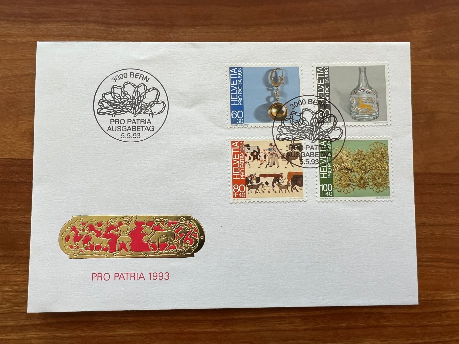Tutti i francobolli: Pro Patria FDC 1993  gest.(E1603) – Usato da Hinwil venduto da Sidi4