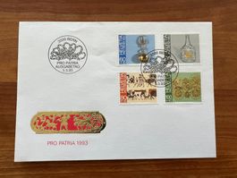 Pro Patria FDC 1993  gest.(E1603)