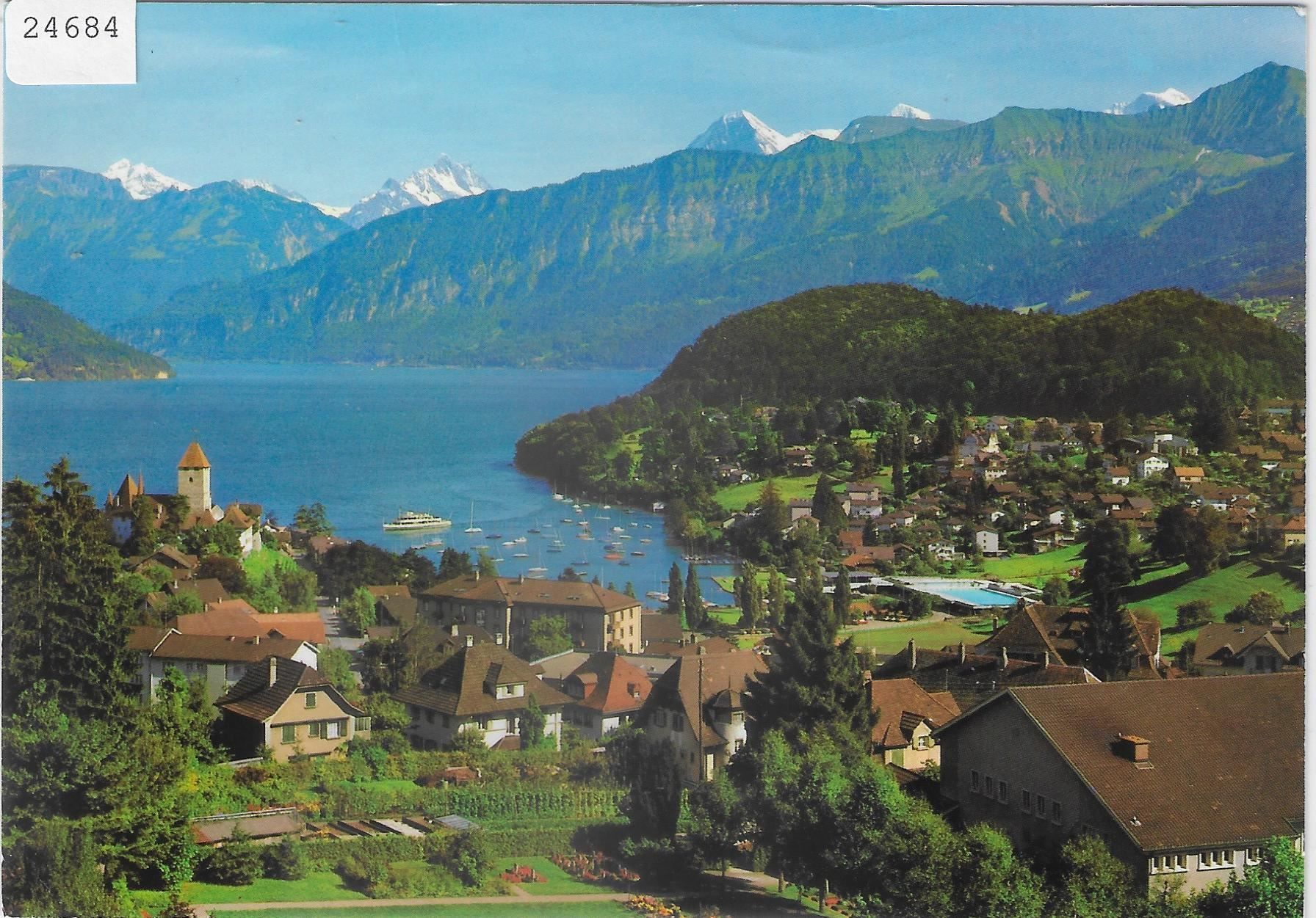 Ansichtskarten: Spiez am Thunersee – Antik aus Ettingen von Kartenplanet