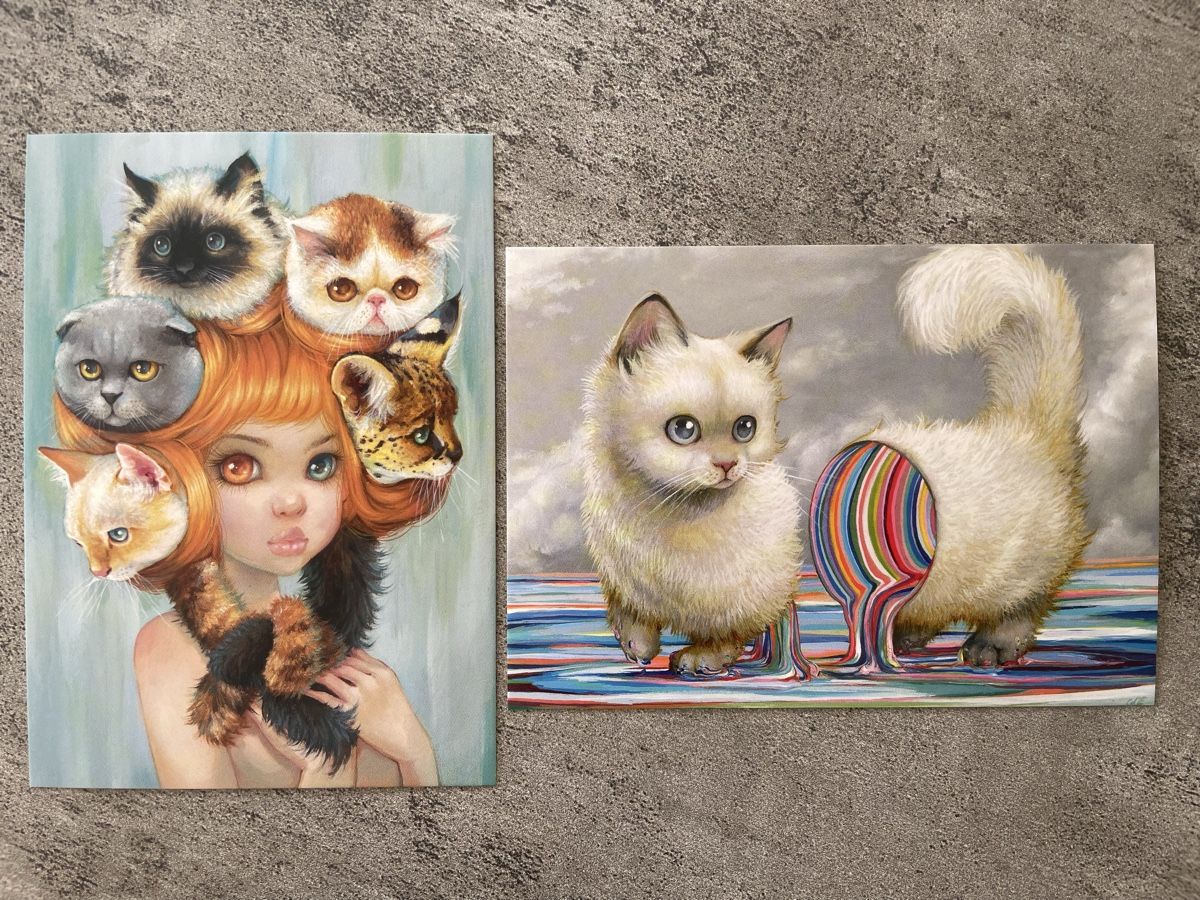 Ansichtskarten: AK mit Kunst von Camilla d' Errico / Katzen – Neu (gemäss Beschreibung) aus Rümlang von Kartenpost1