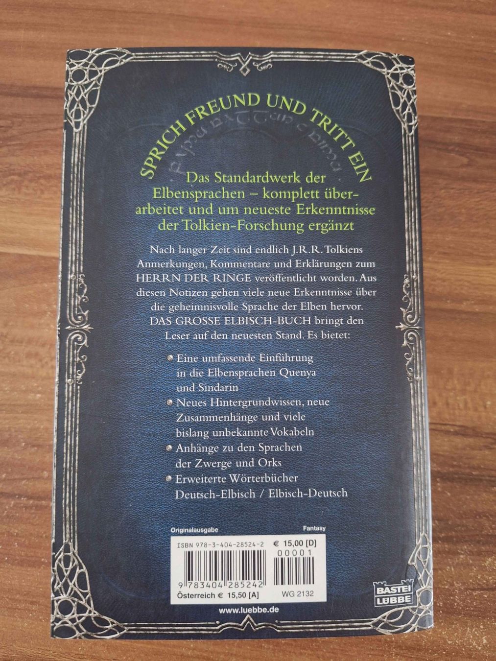 Libri: Das grosse Elbisch Buch Herr der Ringe Wörterbuch – Usato da Grenchen venduto da LadyCalis 1