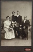 Kabinettfoto Rudolf Studer, Weinfelden - Brautpaar