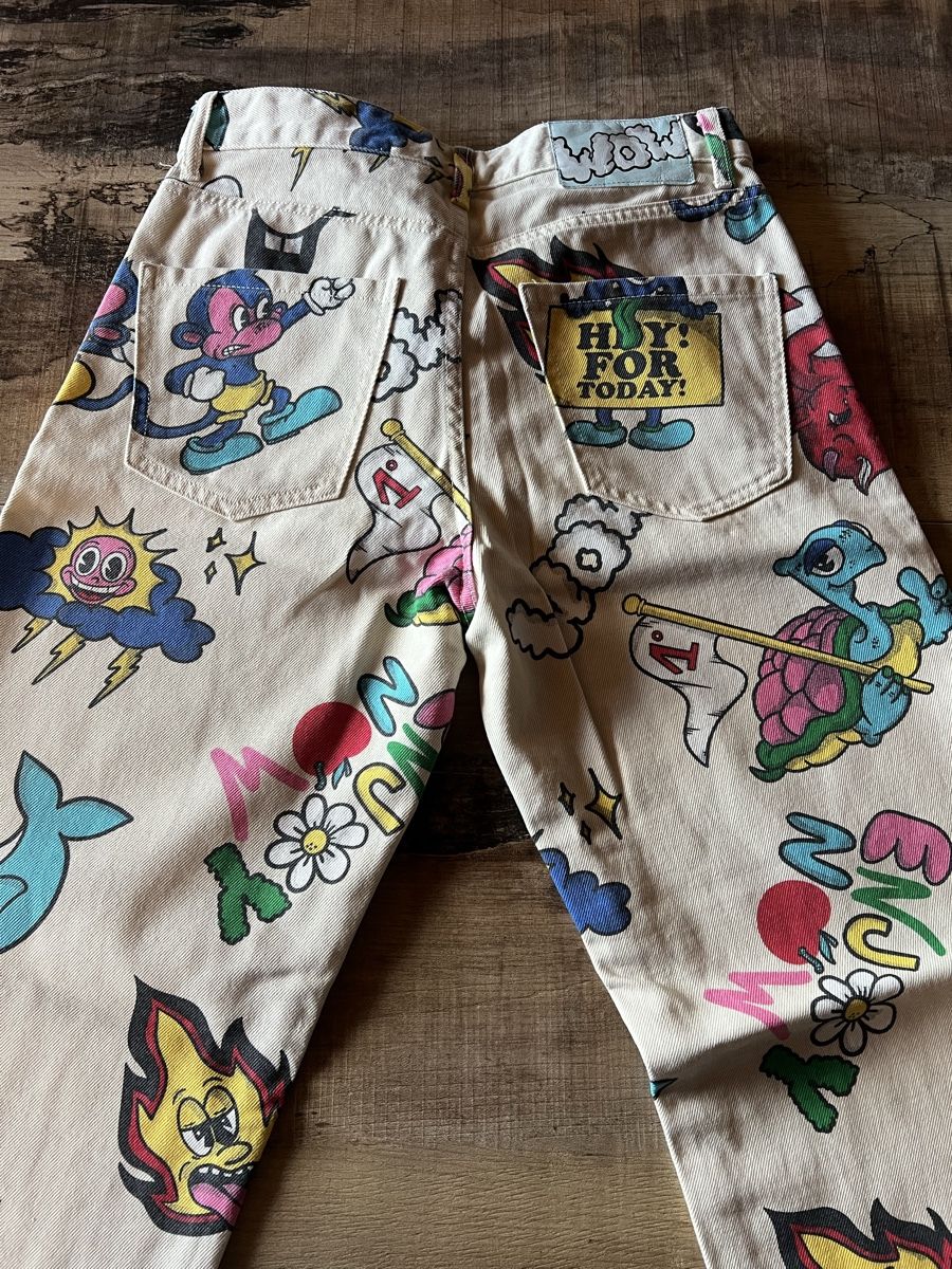 Bershka Jeans: BERSHKA Pantalon print – Usato da Genève venduto da mms_7w5q 1