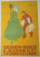 Seiden-Haus E.Jucker & Co Bern, Repro-Reklame 27,5 x 40,2cm