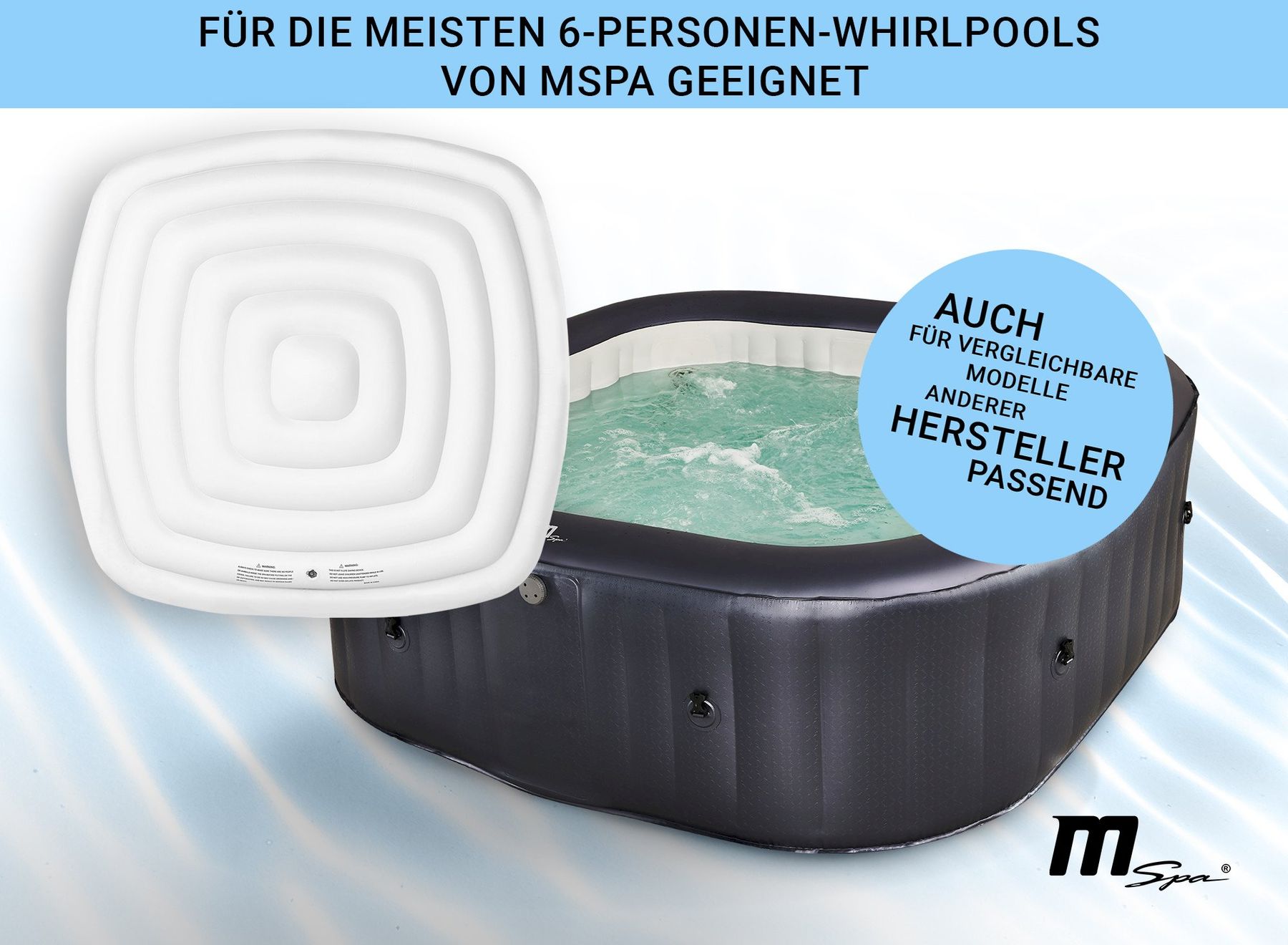 Whirlpool: MSpa Thermoabdeckung 160 x 160 cm – Nuovo e nell'imballaggio originale da Bottighofen venduto da zaap 2