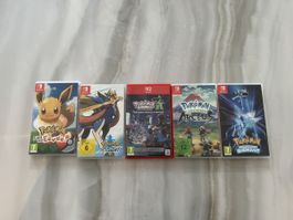 5 Pokémon-Spiele im Paket – sehr guter Zustand