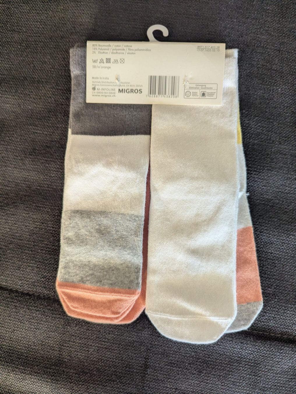 Migros Calze per bambini: Socken 4er Pack Kinder Grösse 23-26 neu – Nuovo e nell'imballaggio originale da Uster venduto da petches 1