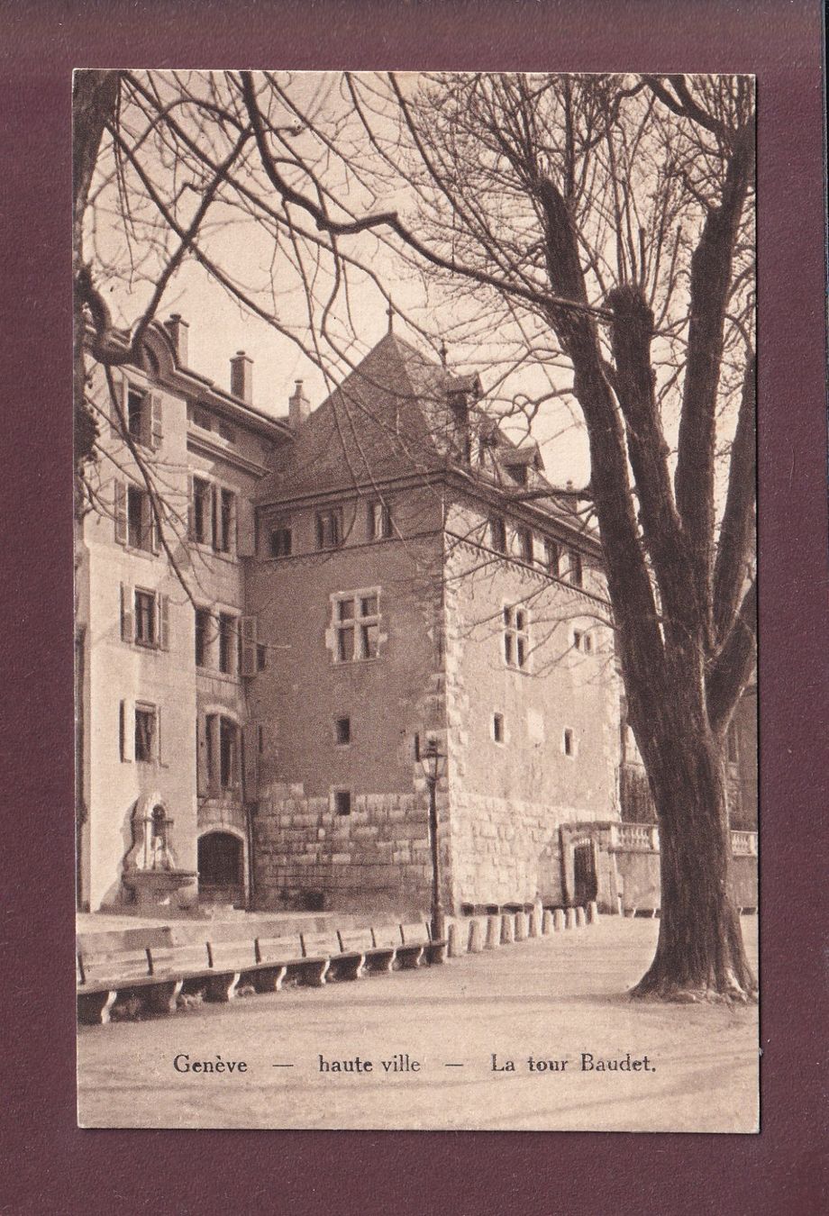 Cartes postales: GENEVE - Tour Baudet – D'occasion à Pully par nicecards
