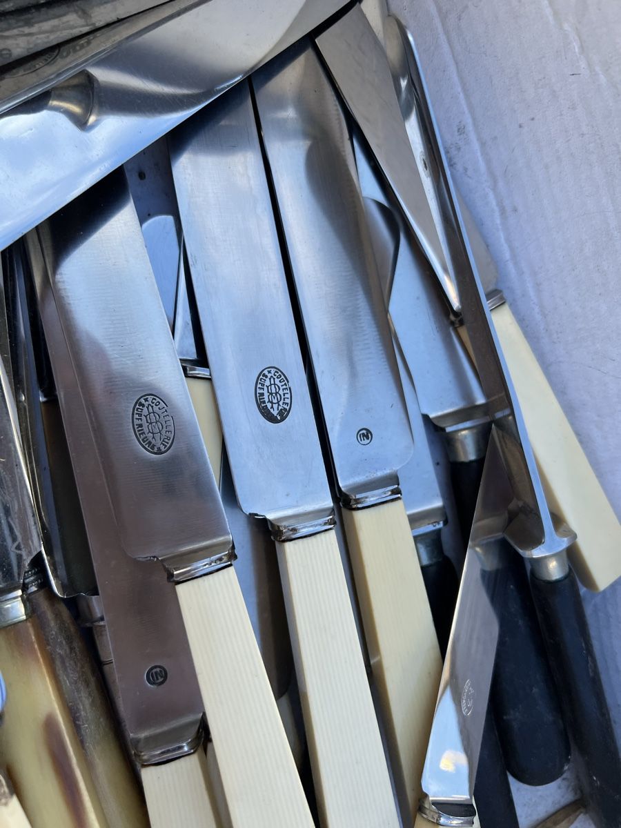 Coltelli:  Messer SET Horngriffe – Usato da Dittingen venduto da Bellevista 6