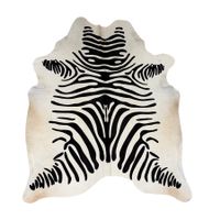 echtes Kuhfell Teppich Zebra
