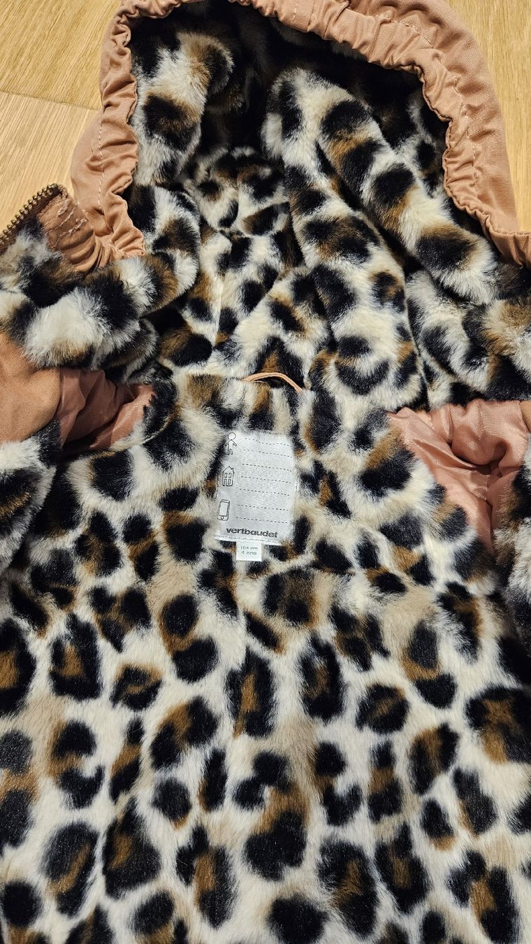 Vertbaudet Giacche & Cappotti: Vertbaudet Parka Altrosa Leopardenfutter Gr 104/110 – Usato da Lampenberg venduto da fab_88z7 3